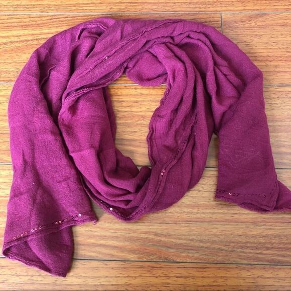 Beautiful‎ Sequin lined soft pink scarf - Picture 1 of 3